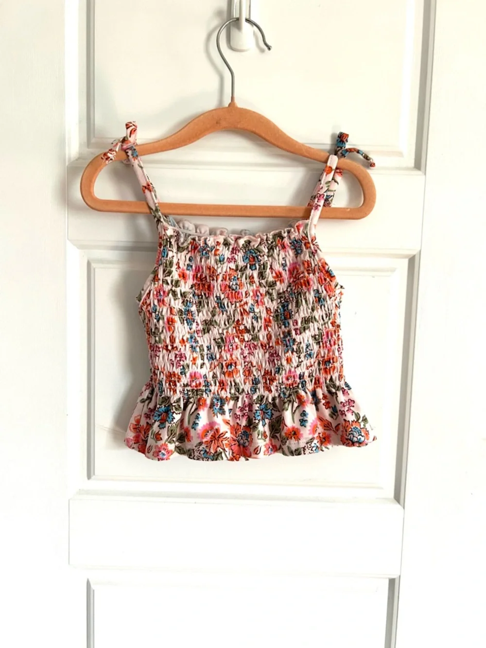 Btween 4T Floral Smocked Top & Wide-Leg Pants Set - Picture 1 of 7